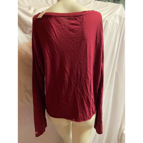 NWT VS PINK Red Rose Crop Tee - Picture 3 of 3